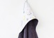 Детское полотенце с капюшоном махровое "Лесные сказки" / Серая- Серая