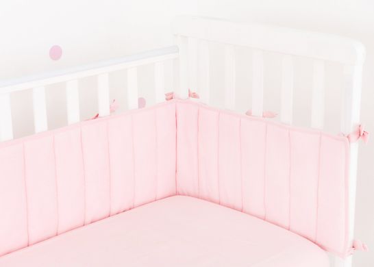 Захист в дитяче ліжечко "Зефір" ніжно-розовий