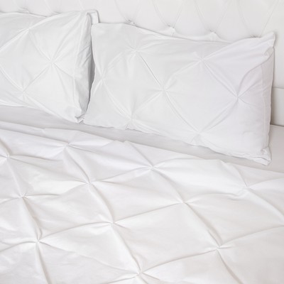 Комплект двуспальный постельного белья "Королевский белый"