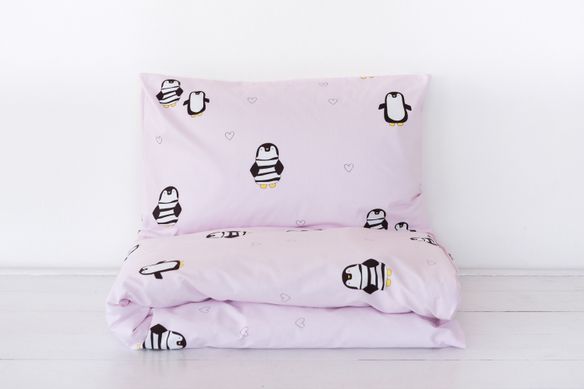 Детский постельный комплект "Веселые пингвины"