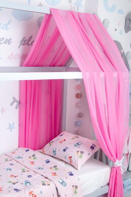 Балдахин на детскую кроватку "Розовые мечты" фатин 1.5*4 м