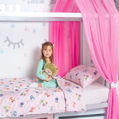 Балдахин на детскую кроватку "Розовые мечты" фатин 1.5*4 м