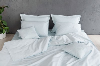 Комплект двуспальный постельного белья "Нежно Голубой"