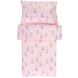 Детское постельное белье "Зайка на качелях на розовом"