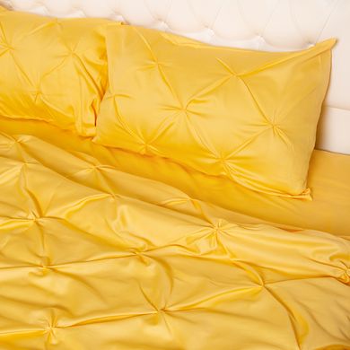Комплект двоспальний постільної білизни "Золотисто-Жовтий"