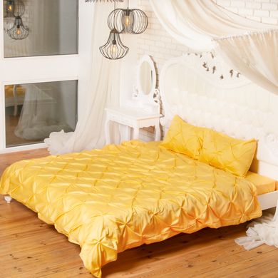 Комплект двуспальный постельного белья "Золотисто-Желтый"