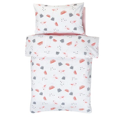 Полуторный комплект постельного белья "Фламинго"