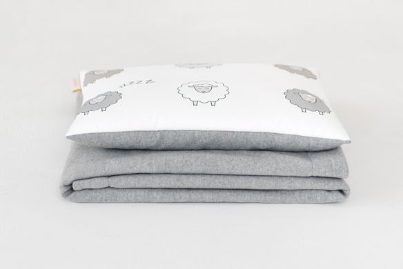 Набір ковдра з подушкою для немовлят "Вівці" до 2 років