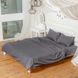 Комплект двуспальный постельного белья "Серый с кантом"
