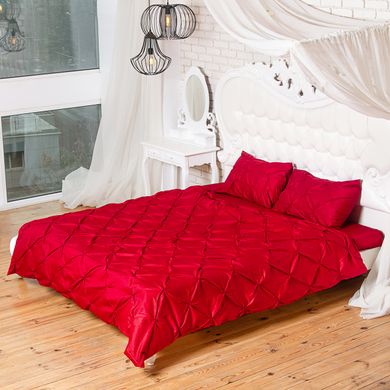 Комплект двуспальный постельного белья "Красная клубника"